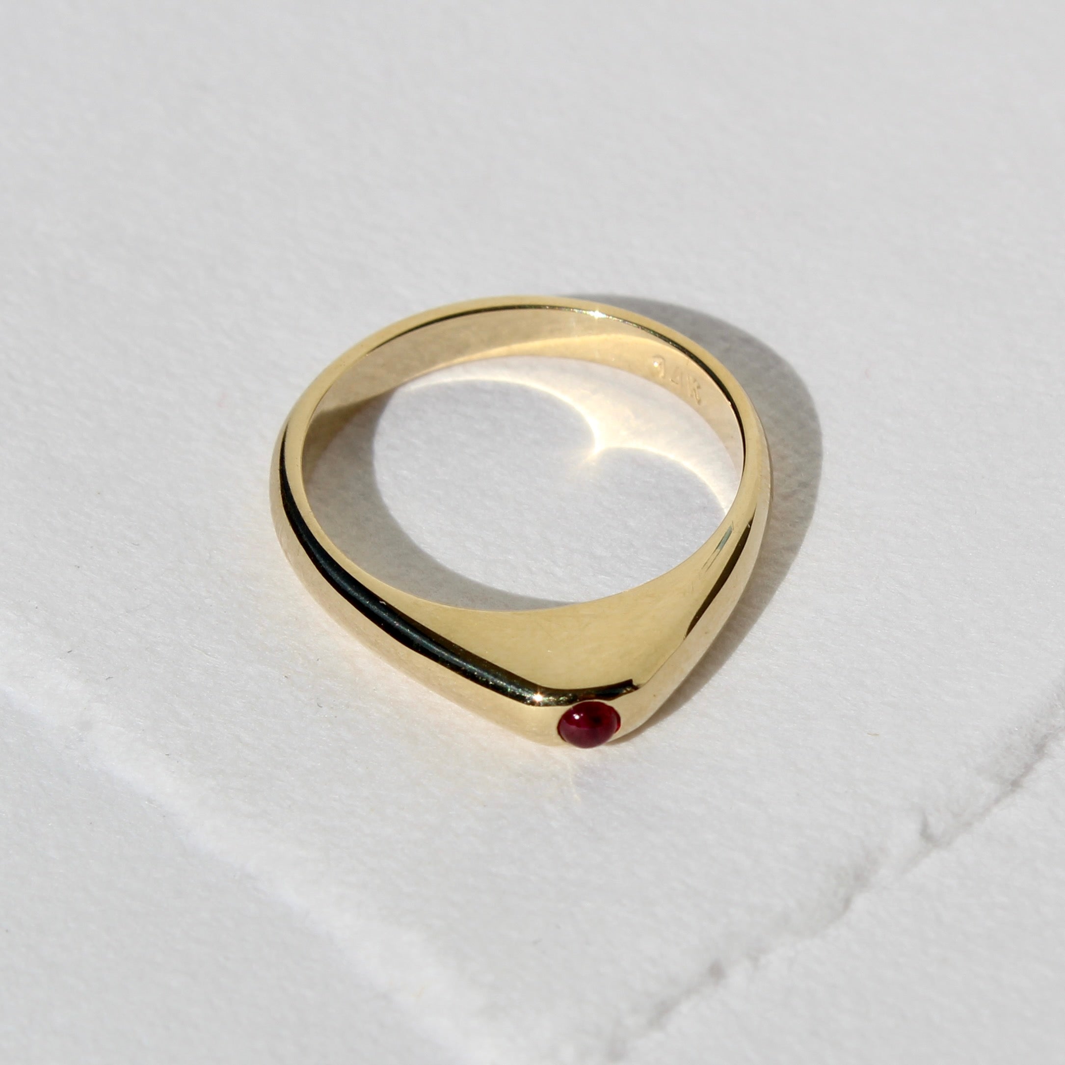 Stirrup Ring - 14K Gold