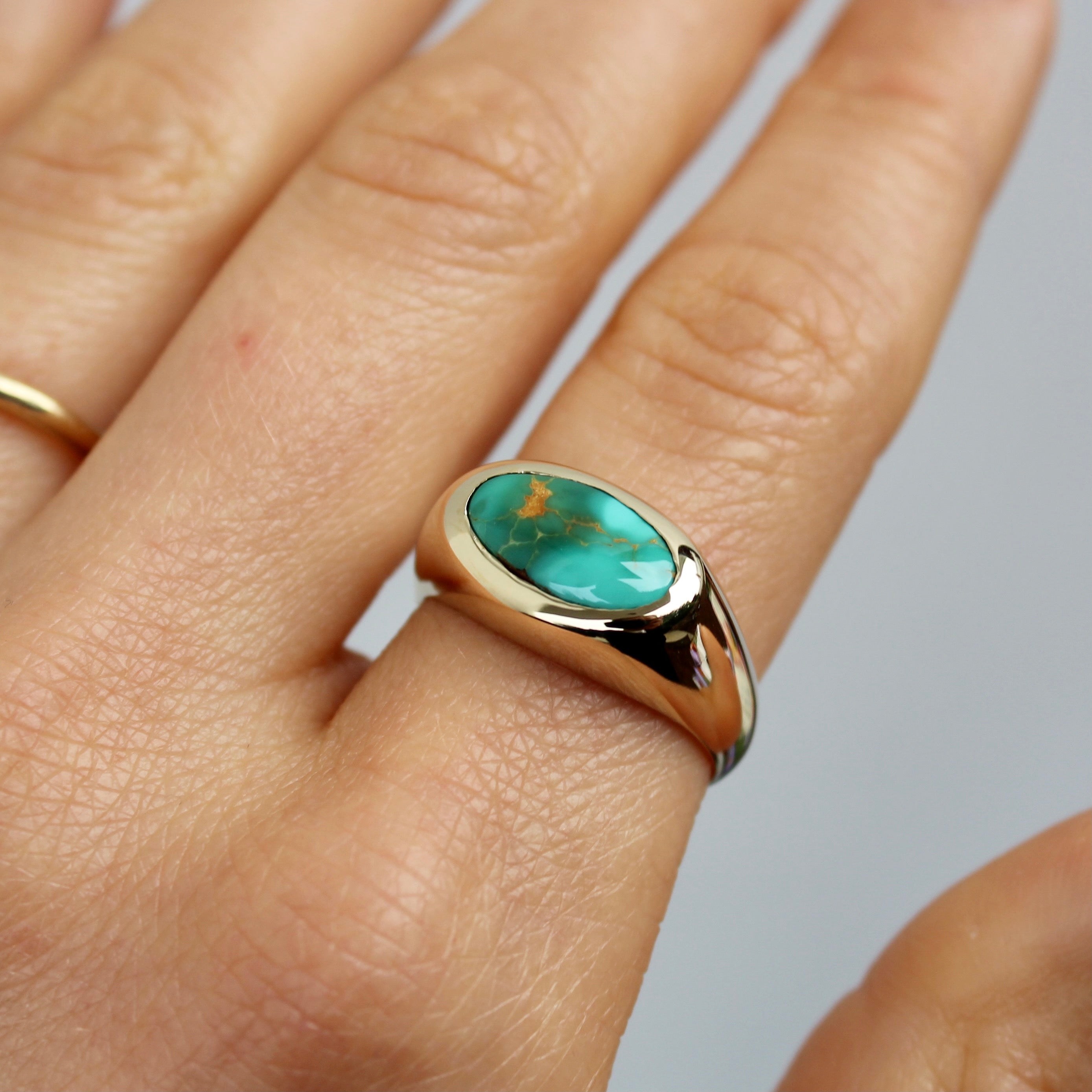 14K Royston Turquoise Ring